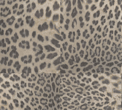 A.S. Création Leopardenmuster Braun 385233 Wandtapete Vlies Satin Rolle Tapete