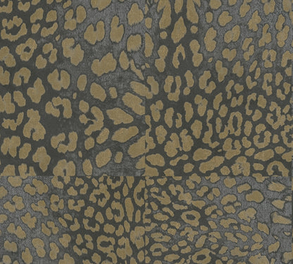 A.S. Création Leopardenmuster Gold 385234 Wandtapete Vlies Satin Rolle Tapete