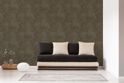 A.S. Création Leopardenmuster Gold 385234 Wandtapete Vlies Satin Rolle Tapete