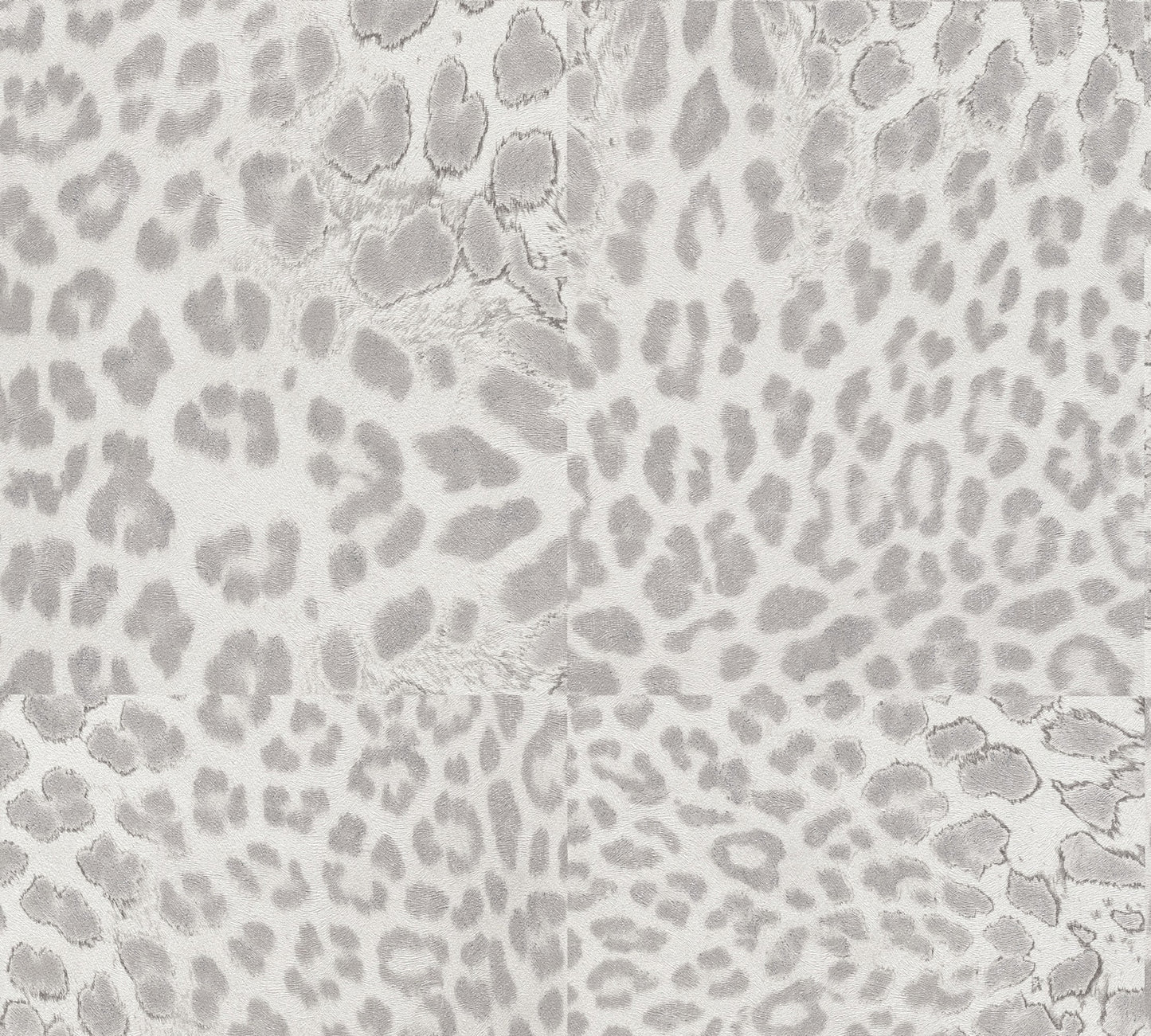 A.S. Création Leopardenmuster Grau 385235 Wandtapete Vlies Satin Rolle Tapete