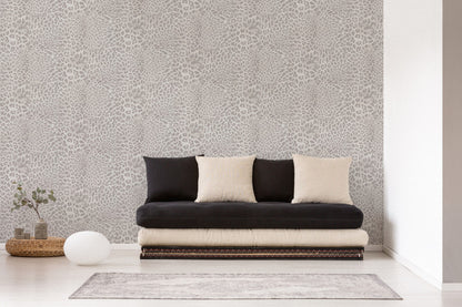 A.S. Création Leopardenmuster Grau 385235 Wandtapete Vlies Satin Rolle Tapete