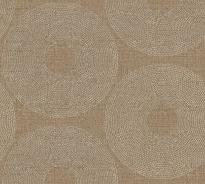 A.S. Création Kreise Braun 385245 Wandtapete Vlies Satin  Tapete Desert Lodge