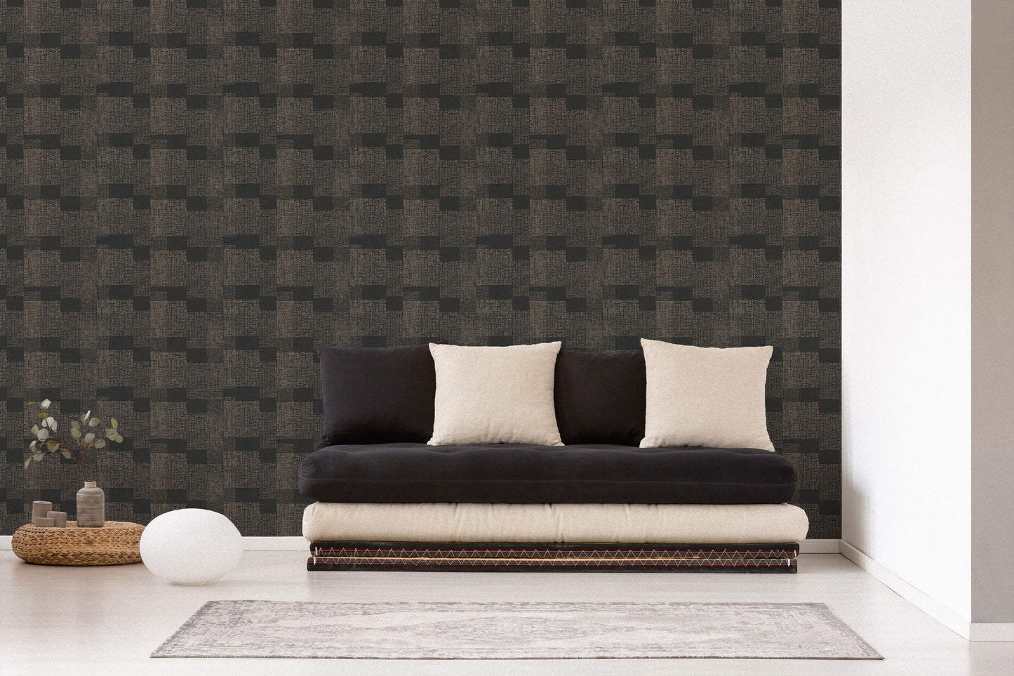 A.S. Création Geometrisch Gold 385253 Wandtapete Vlies Satin Tapete Desert Lodge