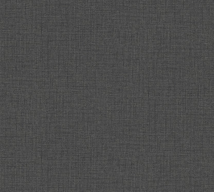 A.S. Création Uni Schwarz 385293 Wandtapete Vlies Satin  Tapete Desert Lodge