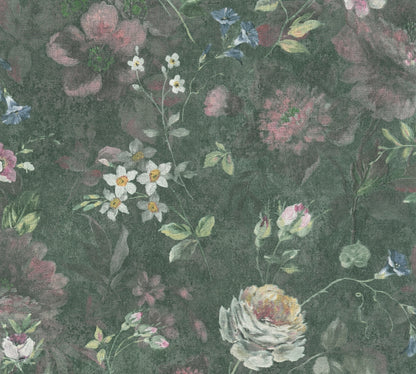 A.S. Création Tapete Natural Living 386362 Grün Satin Florale Tapete Wandtapete