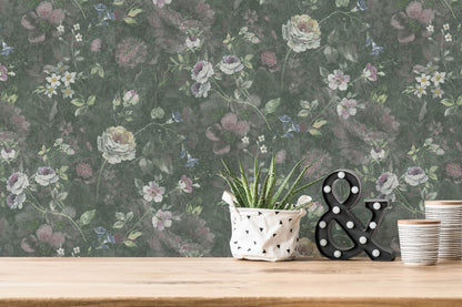 A.S. Création Tapete Natural Living 386362 Grün Satin Florale Tapete Wandtapete