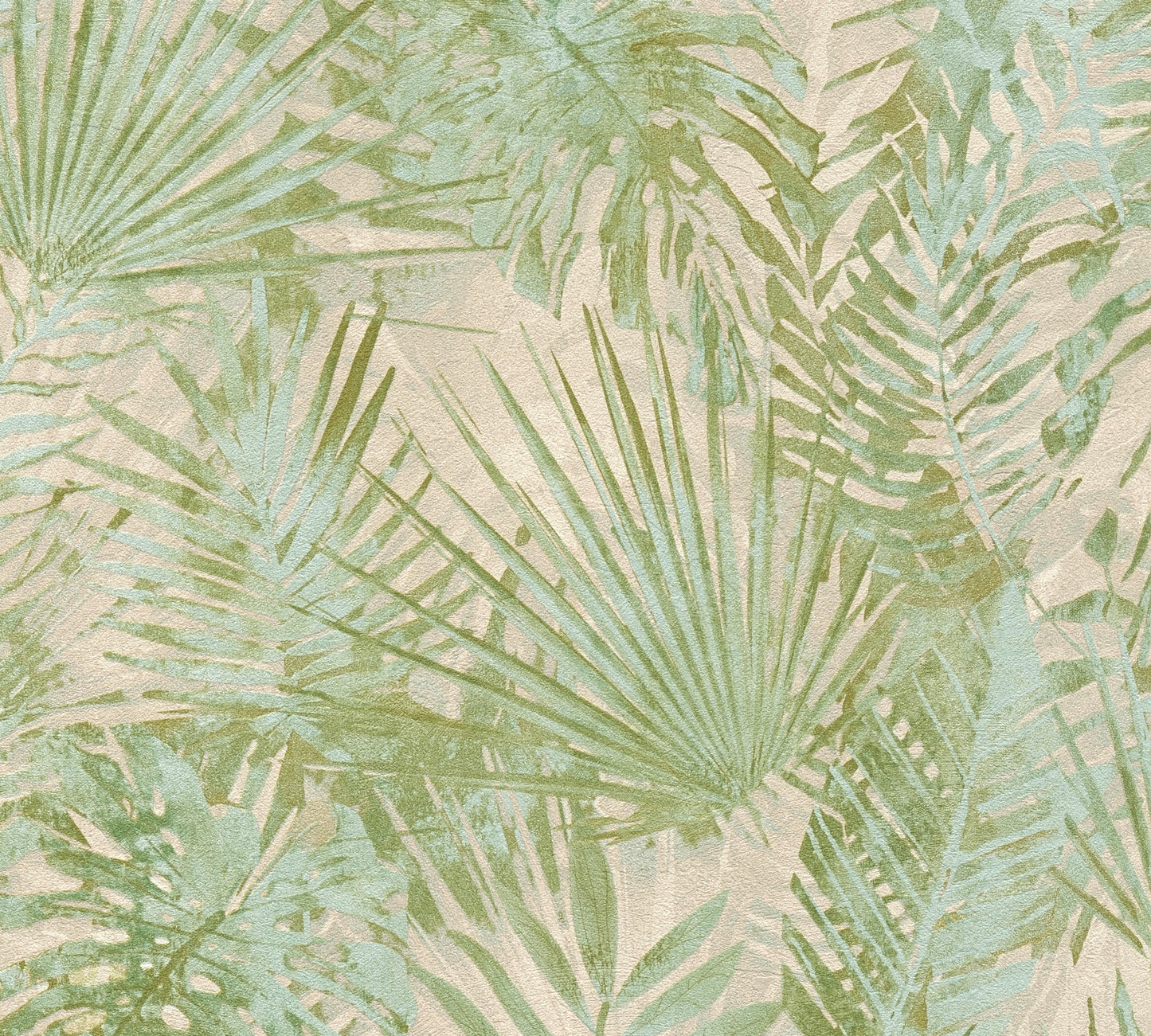 A.S. Création Tapete Natural Living 386381 Grün Satin Dschungeltapete Wandtapete