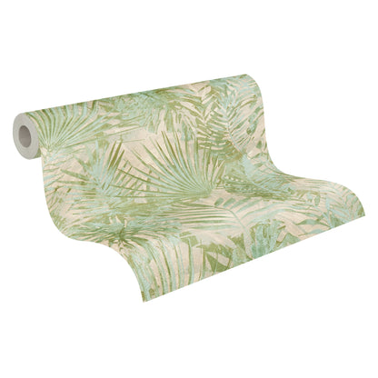 A.S. Création Tapete Natural Living 386381 Grün Satin Dschungeltapete Wandtapete