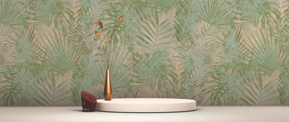 A.S. Création Tapete Natural Living 386381 Grün Satin Dschungeltapete Wandtapete