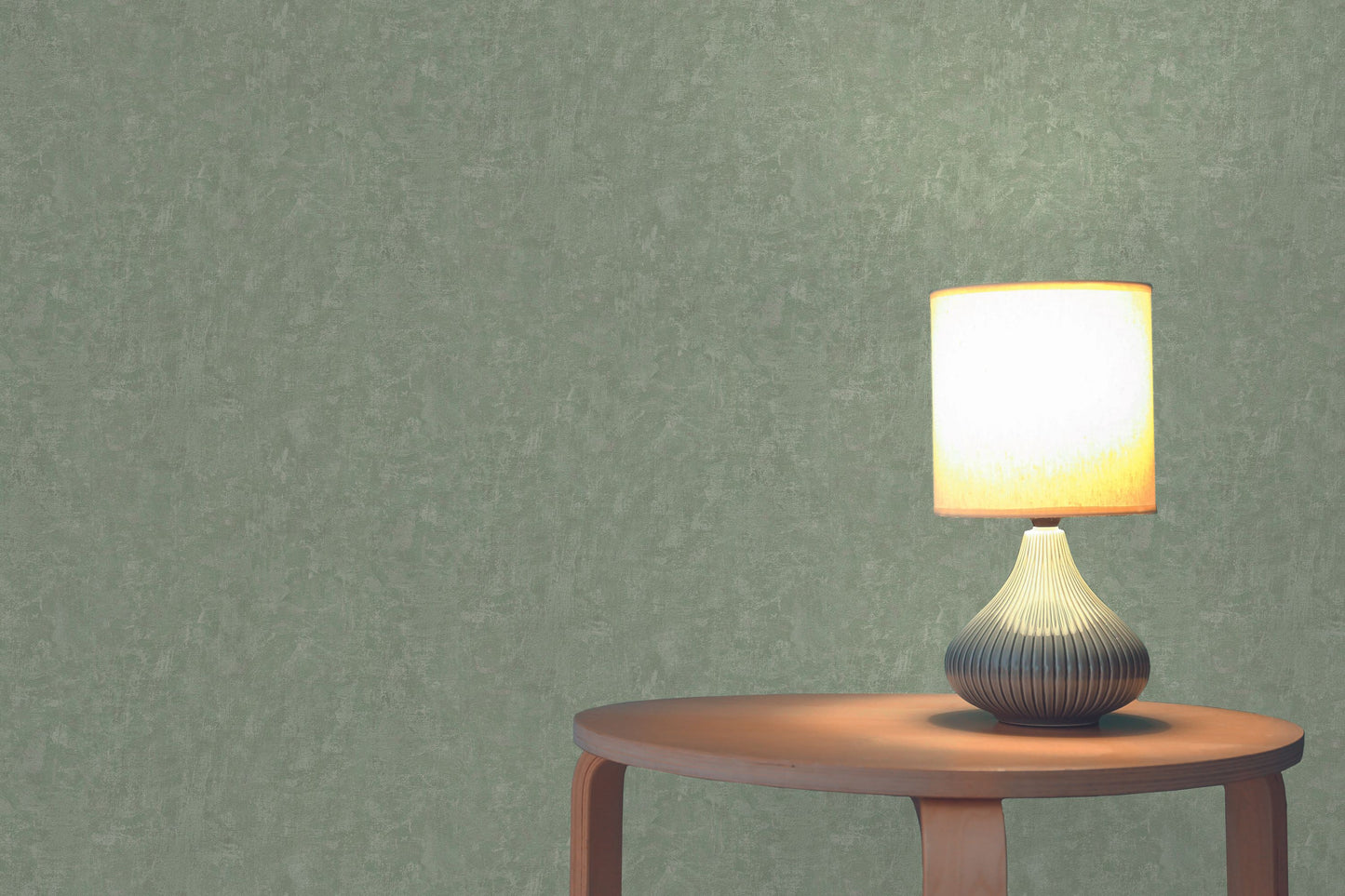 A.S. Création Tapete Natural Living 386392 Grün Satin Unitapete Wandtapete Vlies