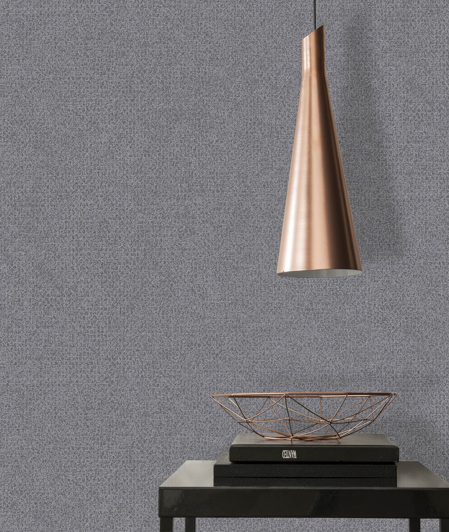 A.S. Création Tapete Natural Living 386624 Schwarz Vlies Unitapete Wandtapete