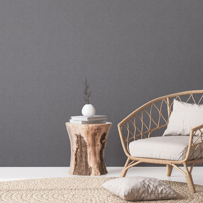 A.S. Création Tapete Natural Living 386624 Schwarz Vlies Unitapete Wandtapete