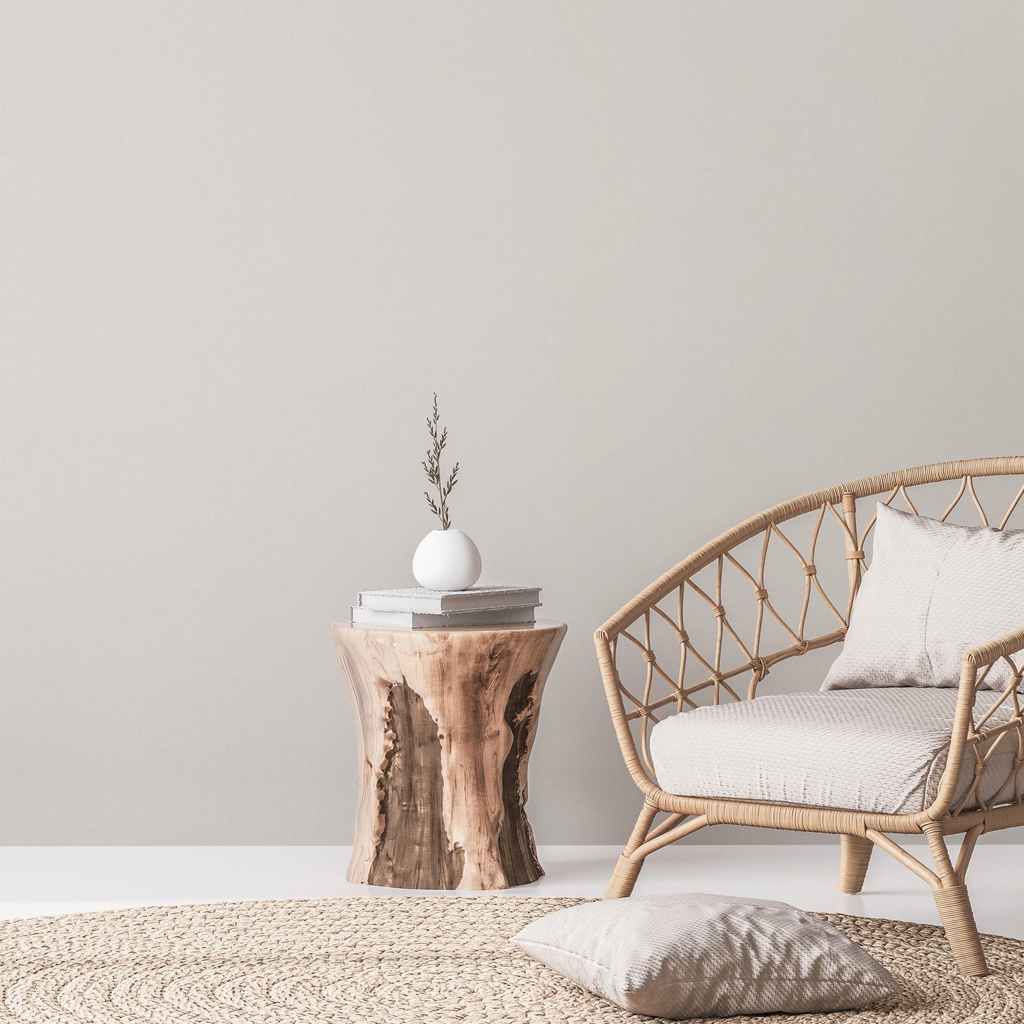 A.S. Création Tapete Natural Living 386626 Grau Vlies Unitapete Wandtapete Vlies