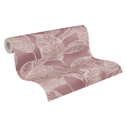 A.S. Création Tapete Natural Living 386634 Rosa Satin Blättertapete Wandtapete