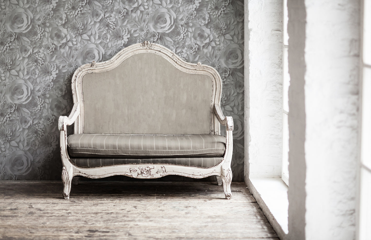 A.S. Création Tapete PintWalls 387181 Blumentapete 3D Blumen Landhaus floral