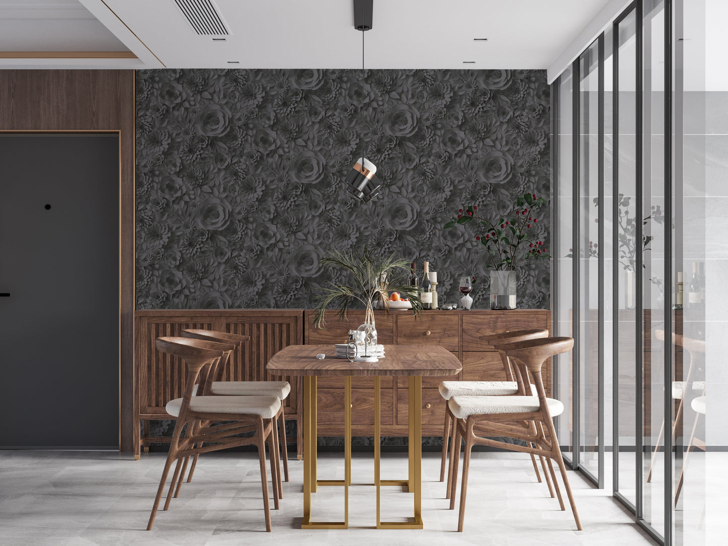 A.S. Création Tapete PintWalls 387185 Blumentapete 3D Blumen Landhaus floral