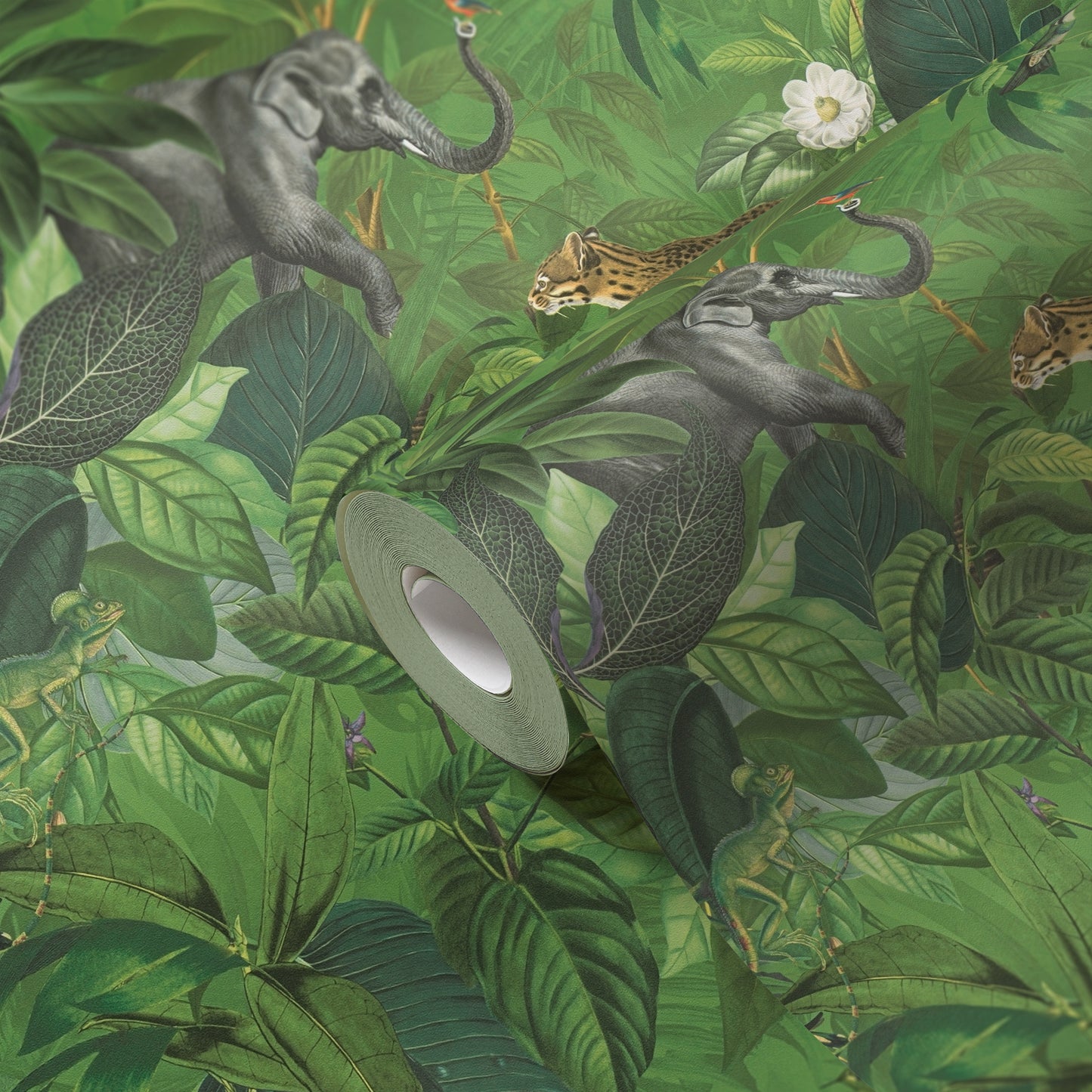 A.S. Création Tapete PintWalls 387241 Dschungel Tiere Vlies Natur Kinder Wald