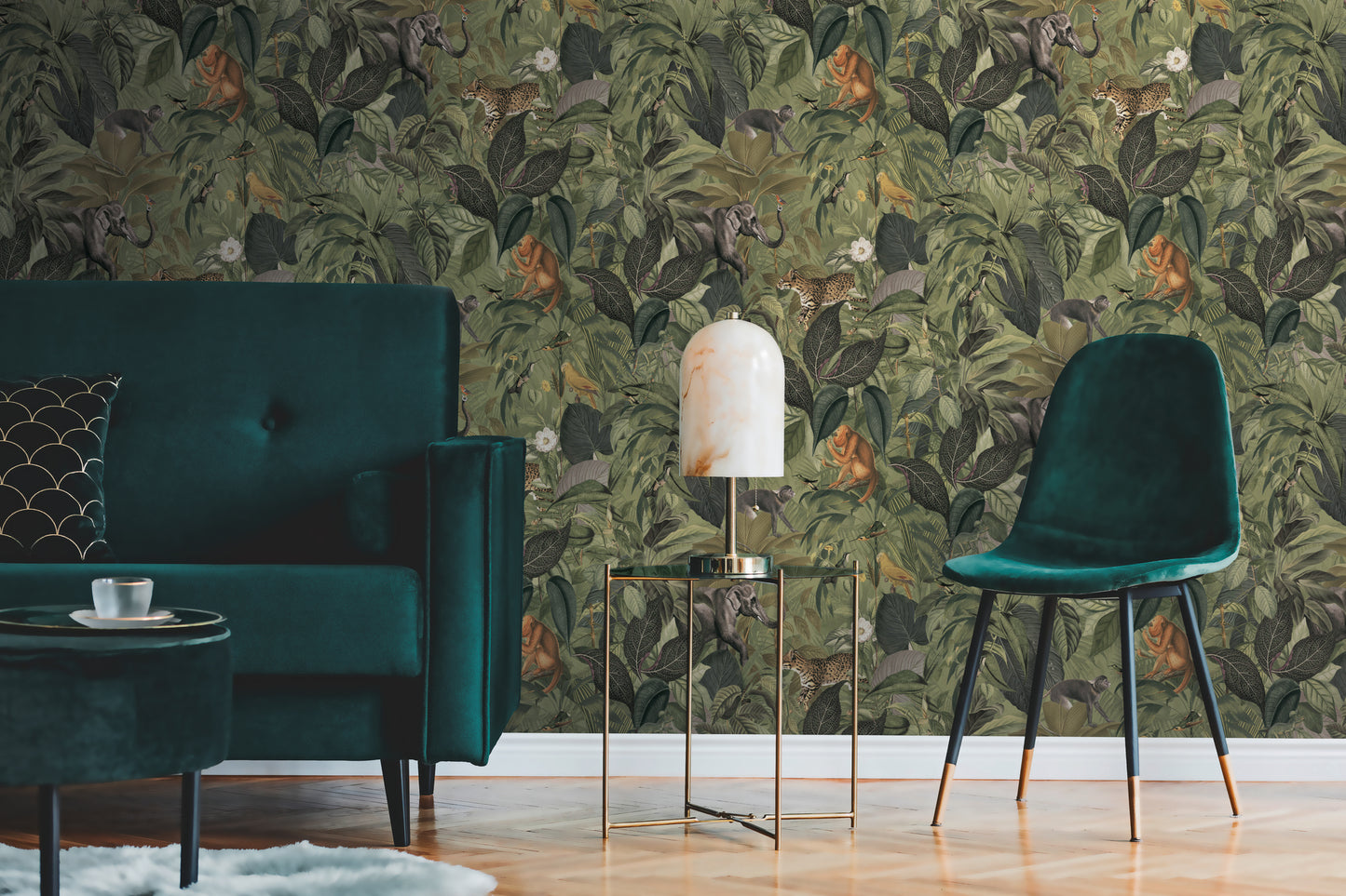 A.S. Création Tapete PintWalls 387243 Dschungel Tiere Vlies Natur Kinder Wald