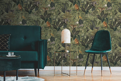 A.S. Création Tapete PintWalls 387243 Dschungel Tiere Vlies Natur Kinder Wald