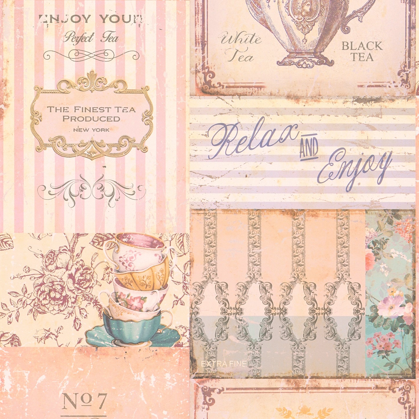 A.S. Création Tapete PintWalls 387271 Küchentapete  Vintage-Tapete Vintage Vlies