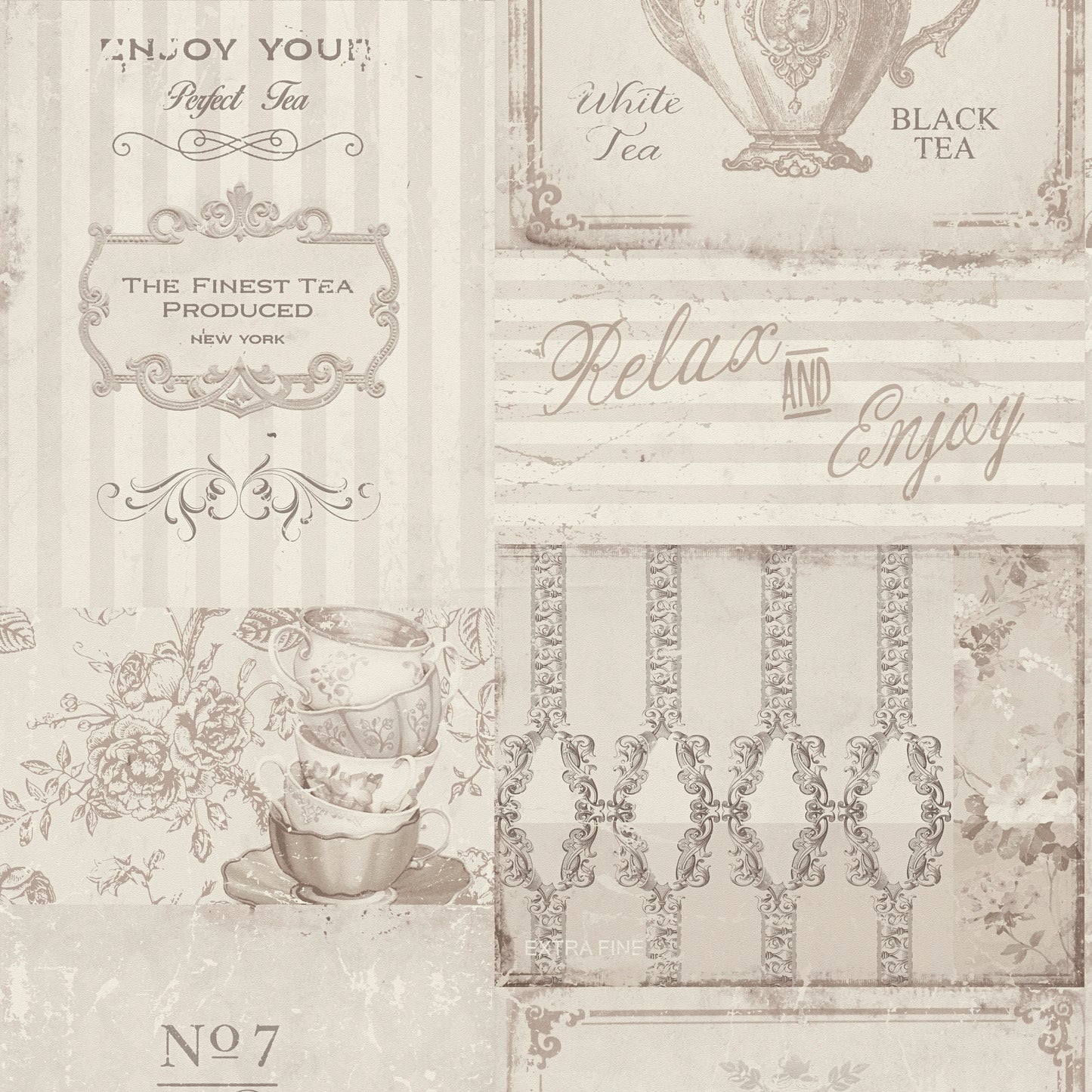 A.S. Création Tapete PintWalls 387273 Küchentapete  Vintage-Tapete Vintage Vlies