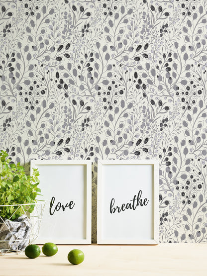 A.S. Création Tapete Attractive 2 388473 Grau Floral Wandtapete Vliestapeten