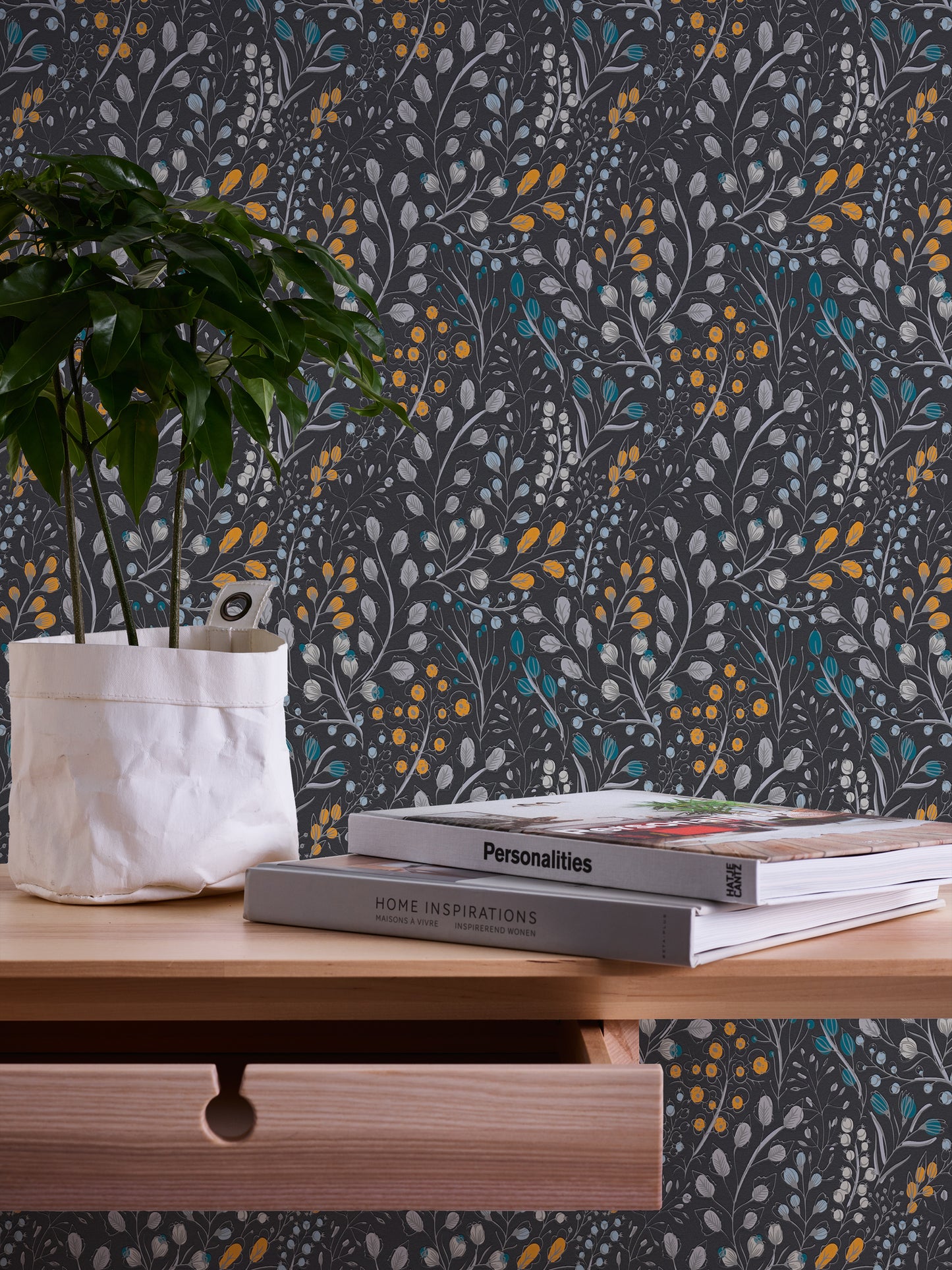 A.S. Création Tapete Attractive 2 388474 Schwarz Floral Wandtapete Vliestapeten