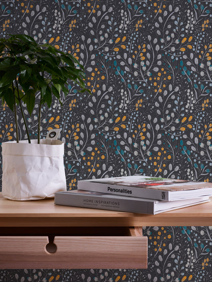 A.S. Création Tapete Attractive 2 388474 Schwarz Floral Wandtapete Vliestapeten