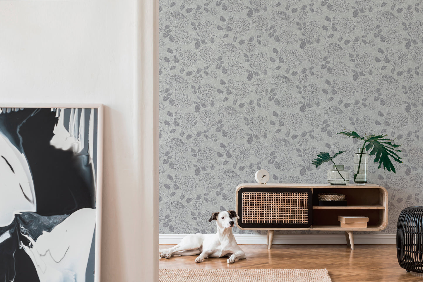 A.S. Création Tapete Attractive 2 390251 grau Floral Tapeten Profil Vliestapeten