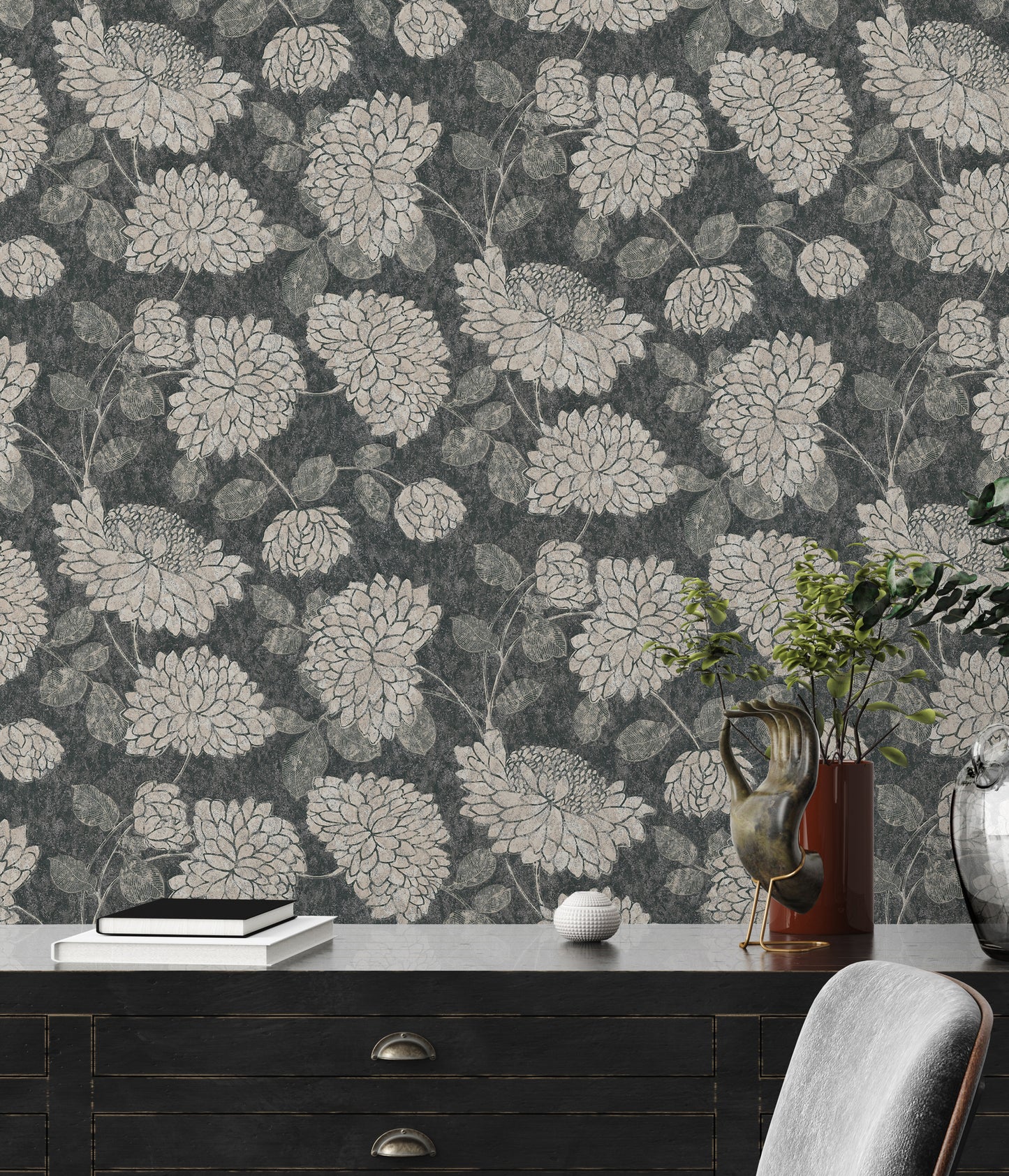 A.S. Création Tapete Attractive 2 390253 Schwarz Floral Wandtapete Vliestapeten