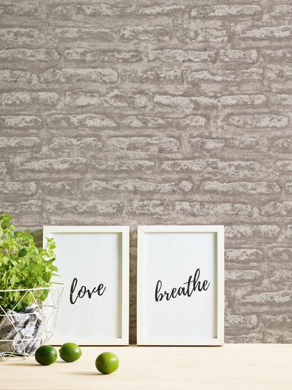 A.S. Création Tapete Attractive 2 390274 Grau Steinoptik Wandtapete Vliestapeten