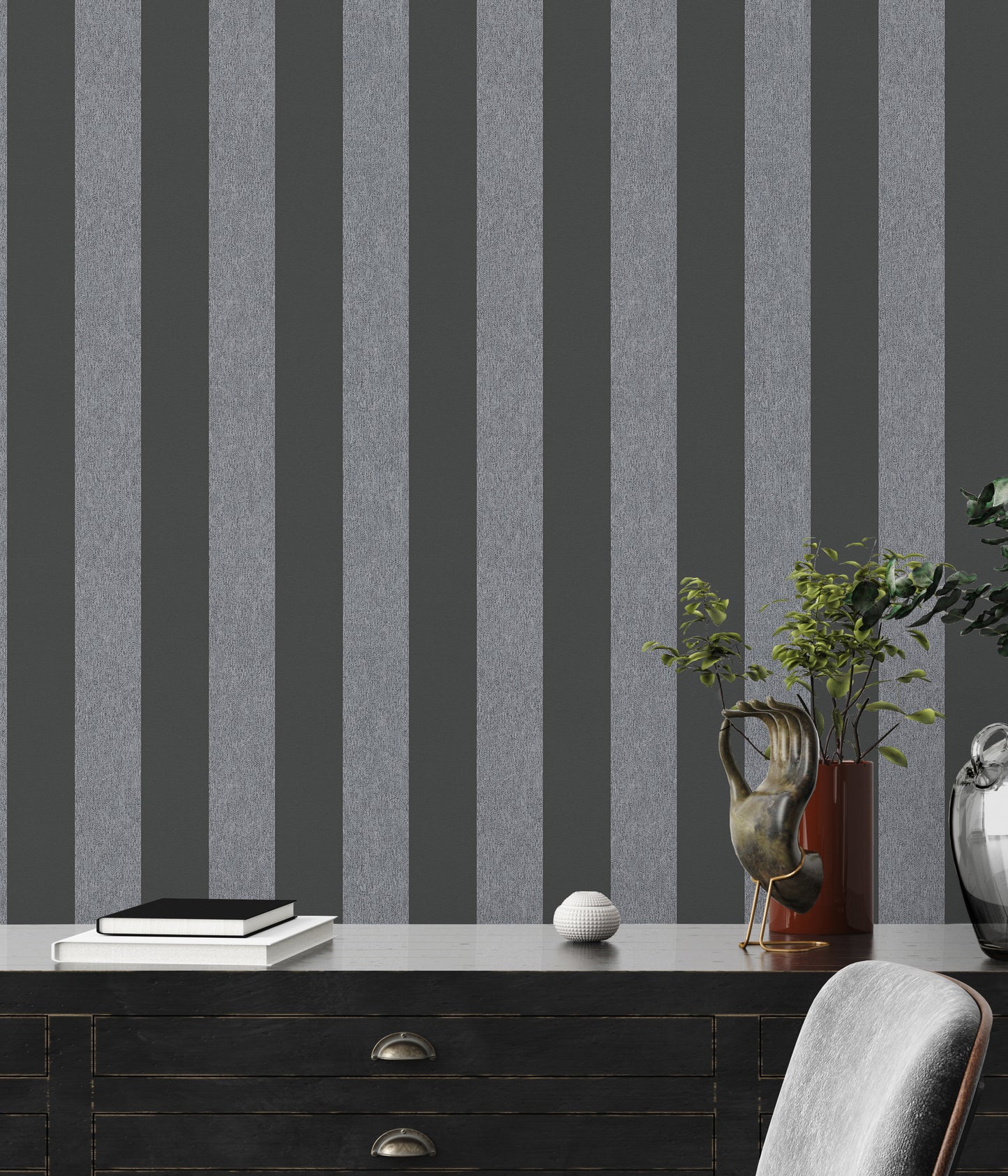 A.S. Création Tapete Attractive 2 390294 Schwarz Streifen Tapeten Vliestapeten