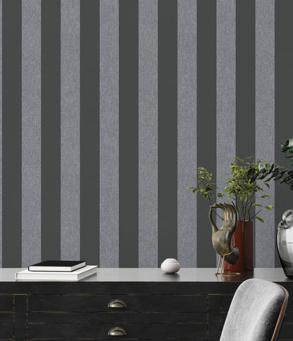 A.S. Création Tapete Attractive 2 390294 Schwarz Streifen Tapeten Vliestapeten
