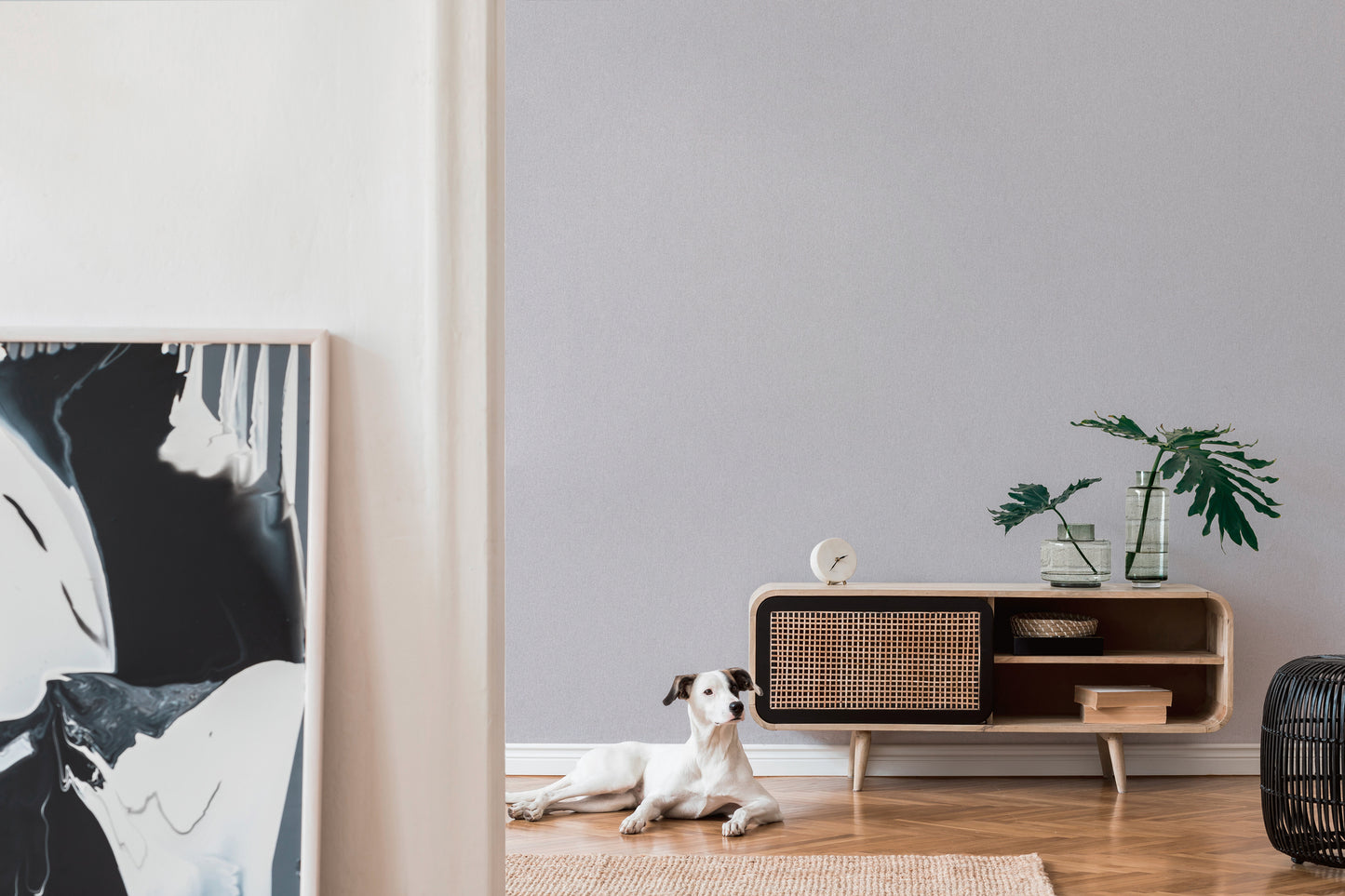 A.S. Création Tapete Attractive 2 390304 Hellgrau Uni Wandtapete Vliestapeten