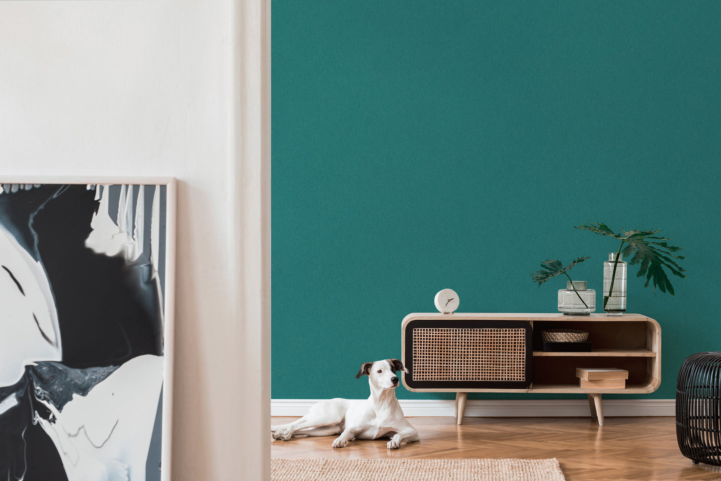 A.S. Création Tapete Attractive 2 390309 Petrol Uni Wandtapete Vliestapeten