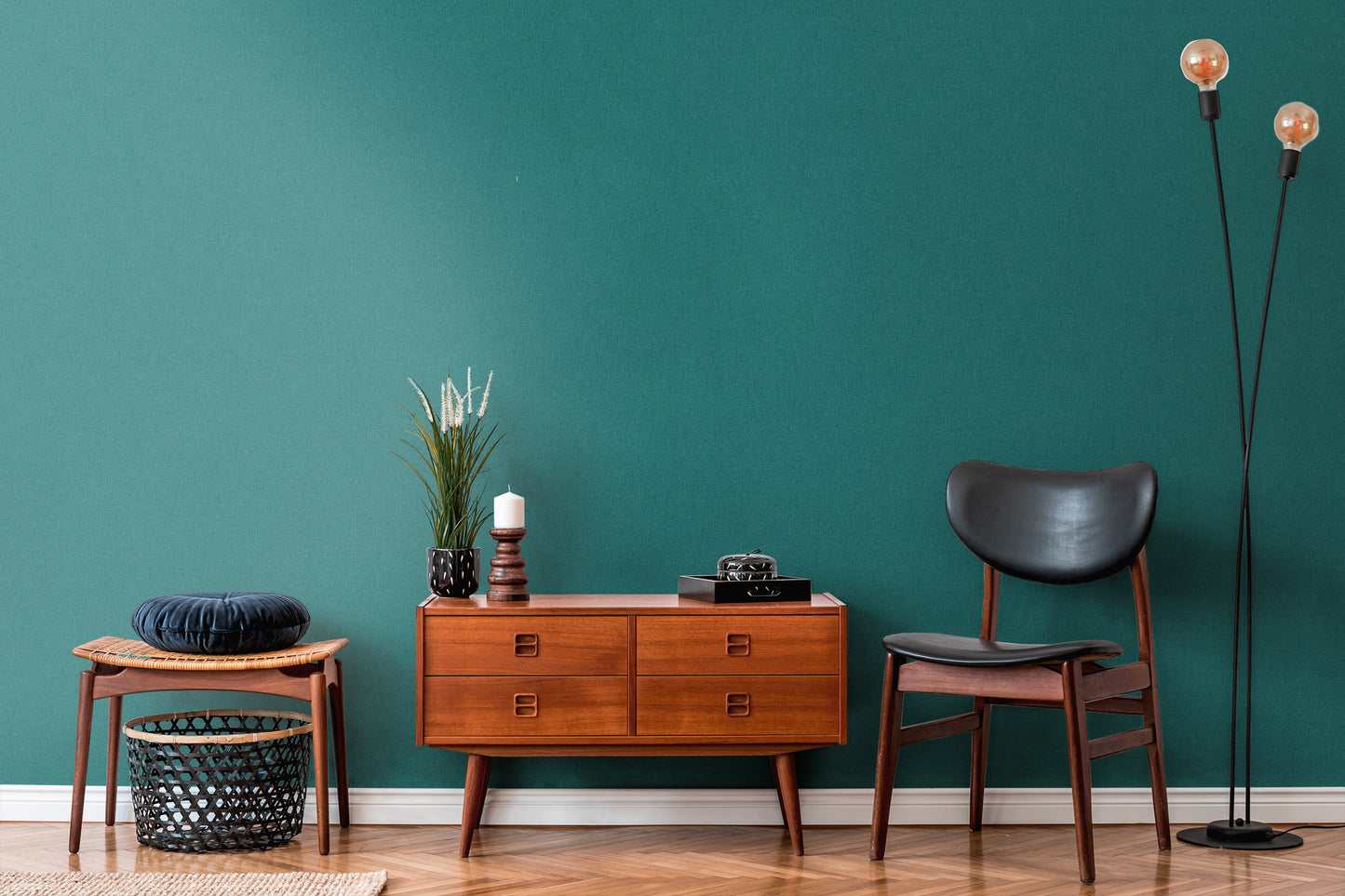 A.S. Création Tapete Attractive 2 390309 Petrol Uni Wandtapete Vliestapeten