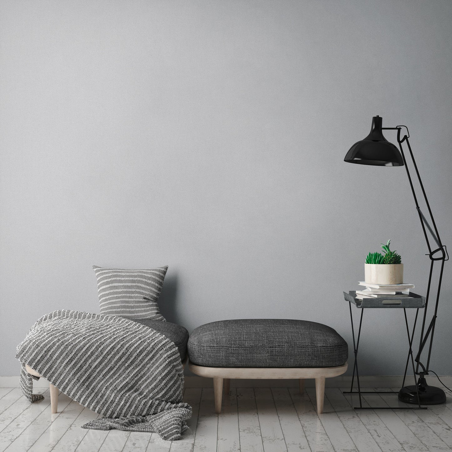 A.S. Création Tapete Attractive 2 390391 Hellgrau Uni Wandtapete Vliestapeten