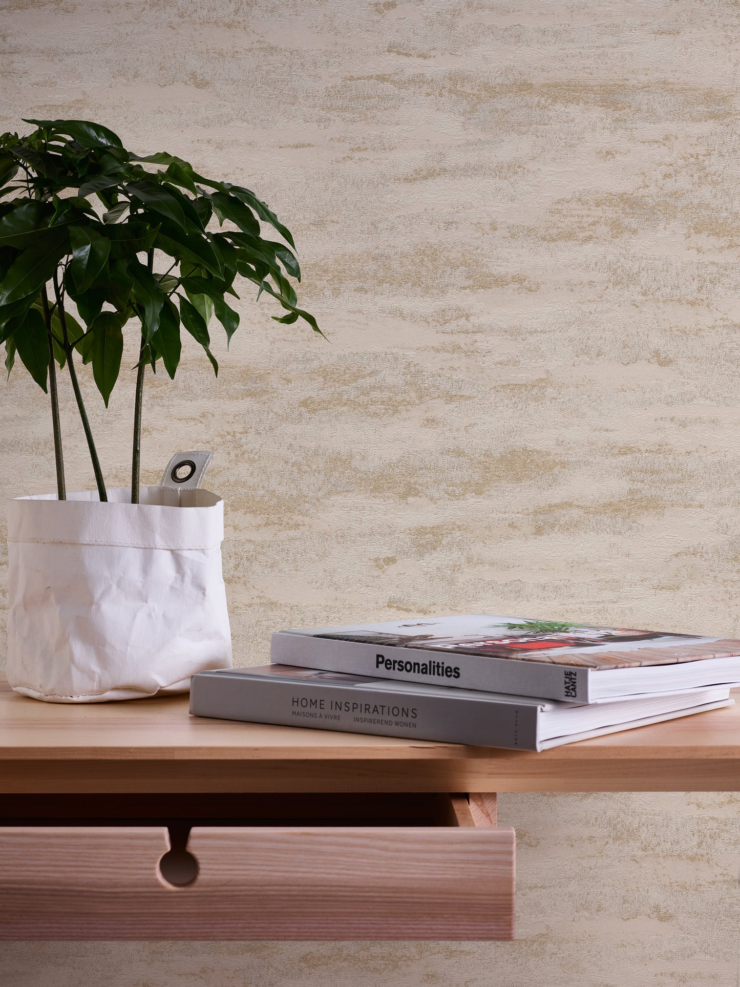 A.S. Création Tapete Attractive 2 390414 Beige Putzoptik Wandtapete Vliestapeten