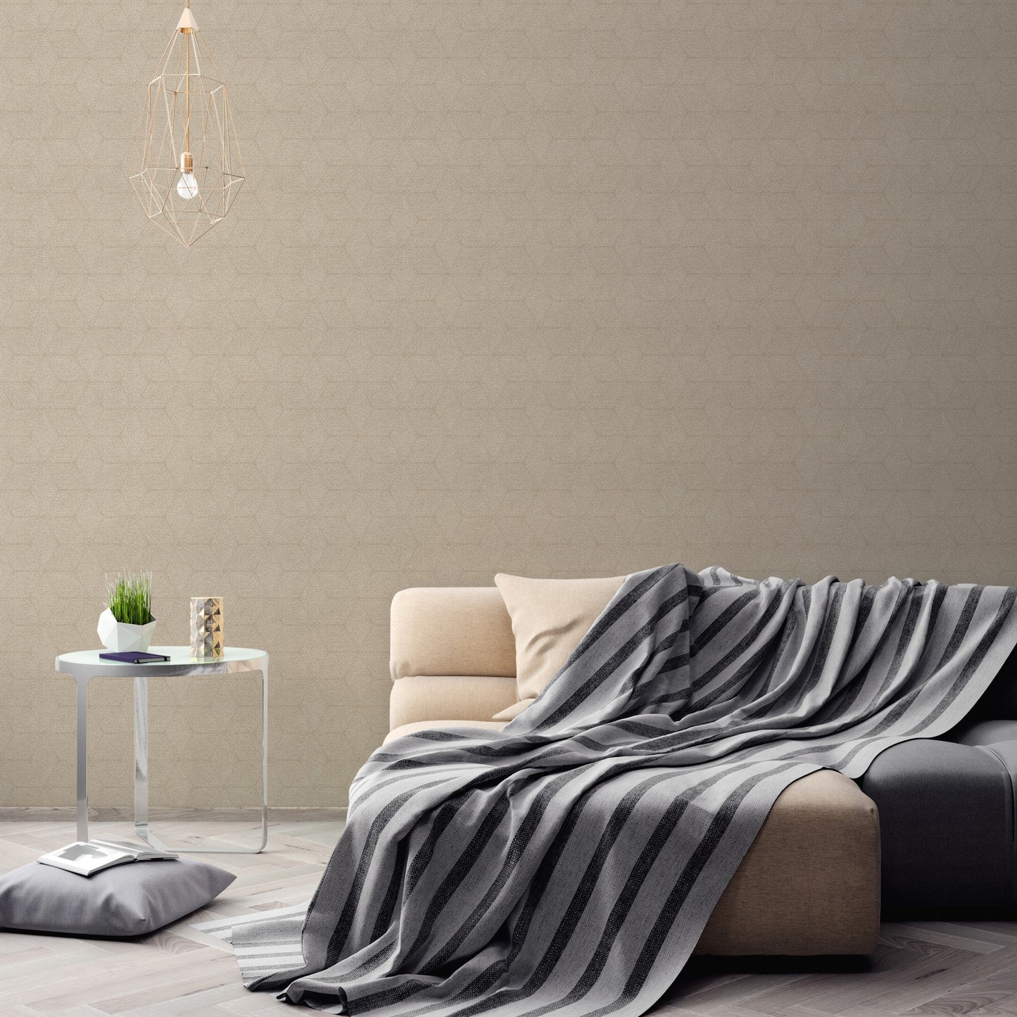 A.S. Création Tapete Antigua 390911 Beige Satin Wandtapete Grafiktapete matt