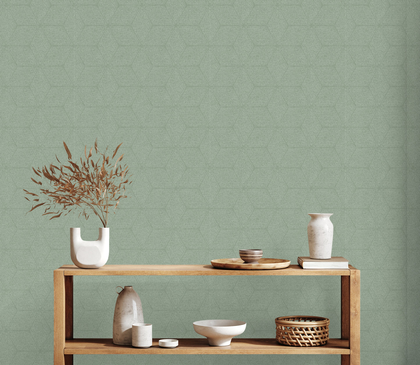 A.S. Création Tapete Antigua 390913 Grün Satin Wandtapete Grafiktapete matt