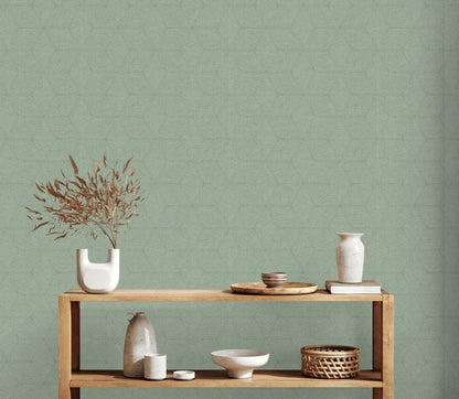 A.S. Création Tapete Antigua 390913 Grün Satin Wandtapete Grafiktapete matt