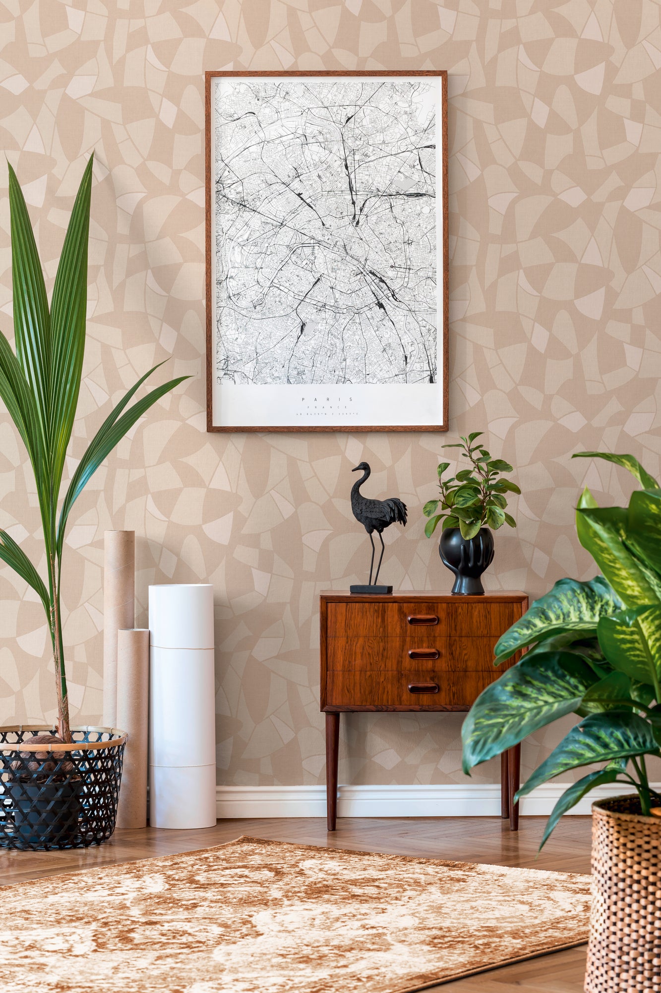 A.S. Création Tapete Antigua 390932 Beige Satin Wandtapete Grafiktapete matt