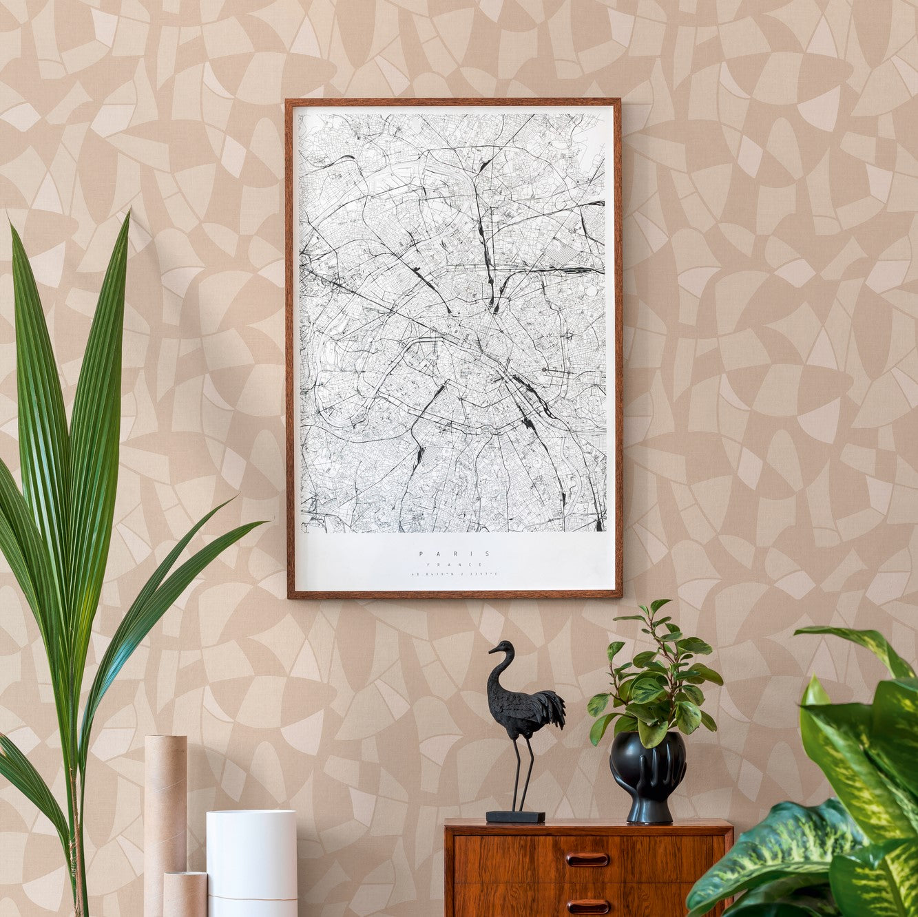 A.S. Création Tapete Antigua 390932 Beige Satin Wandtapete Grafiktapete matt