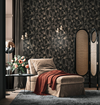 A.S. Création Tapete Antigua 390934 Schwarz Satin Wandtapete Grafiktapete matt