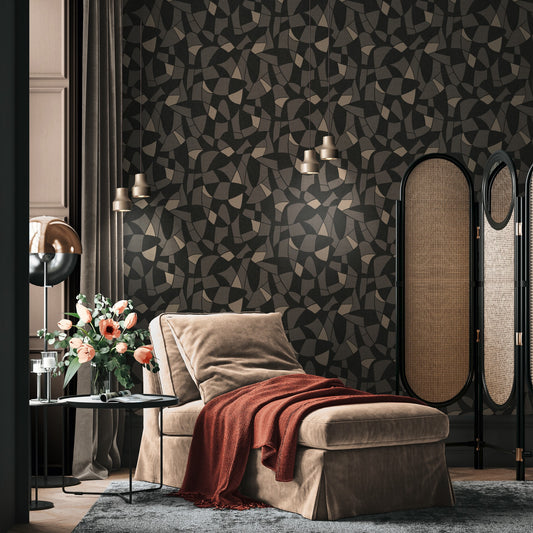 A.S. Création Tapete Antigua 390934 Schwarz Satin Wandtapete Grafiktapete matt