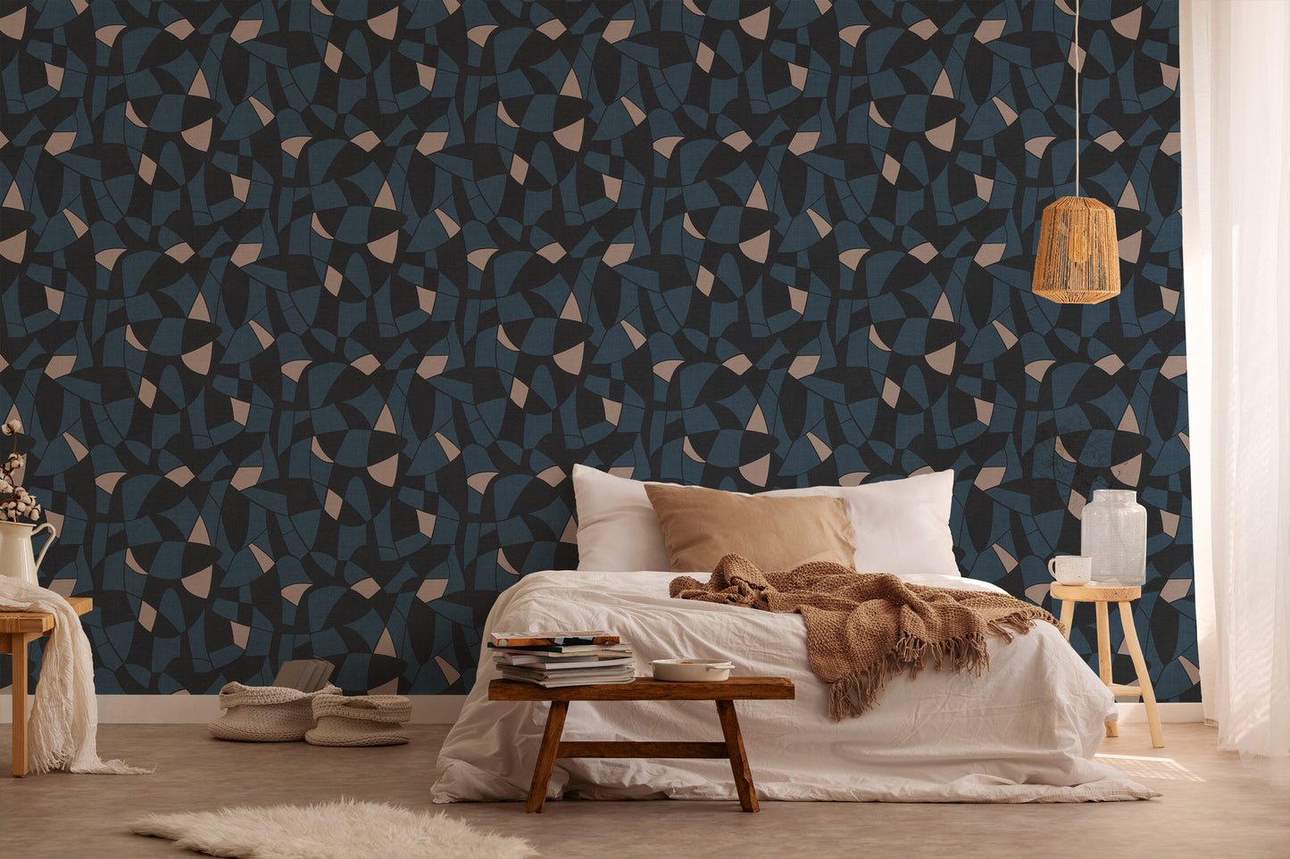 A.S. Création Tapete Antigua 390935 Schwarz Satin Wandtapete Grafiktapete matt