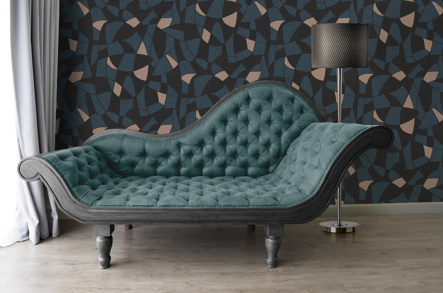 A.S. Création Tapete Antigua 390935 Schwarz Satin Wandtapete Grafiktapete matt