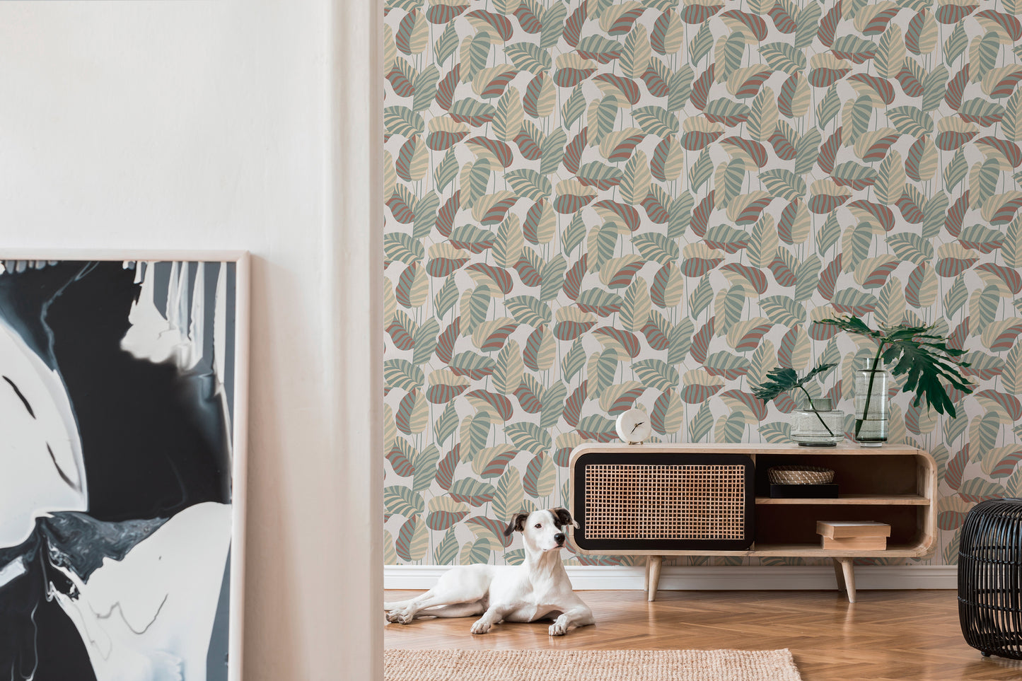 A.S. Création Tapete Antigua 390941 Weiß Satin Tapeten Florale Tapetematt Muster