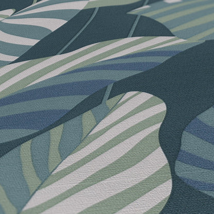 A.S. Création Tapete Antigua 390944 Blau Satin Wandtapete Florale Tapete matt