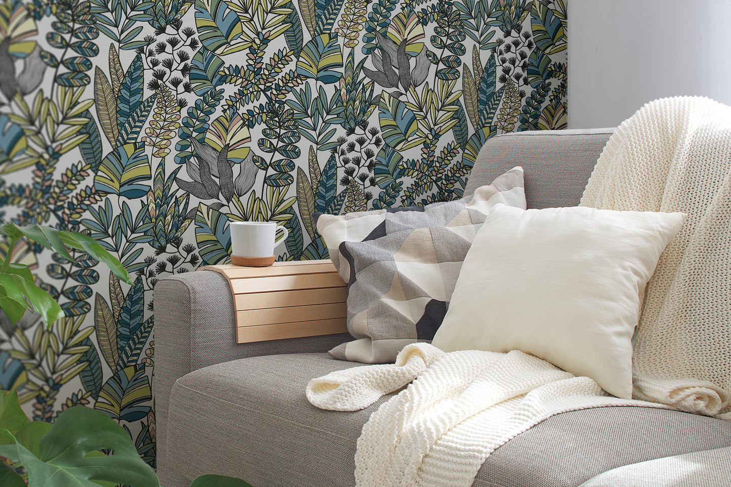 A.S. Création Tapete Antigua 390951 Weiß Satin Wandtapete Florale Tapete matt